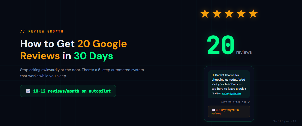 How to get 20 Google reviews in 30 days without asking awkwardly