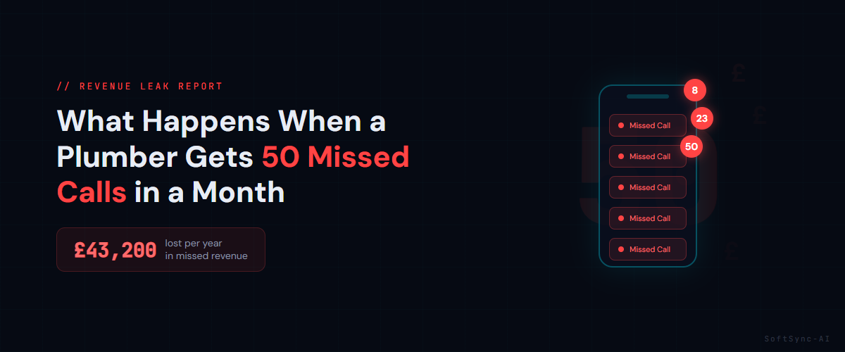 What happens when a plumber gets 50 missed calls in a month